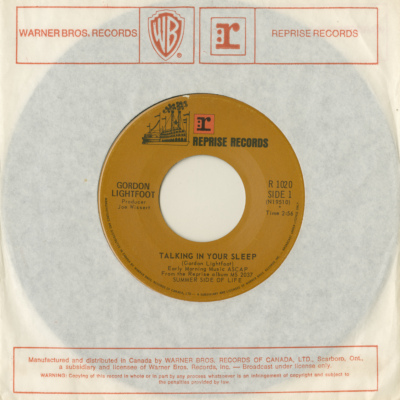 Talking In Your Sleep / Nous Vivons Ensemble