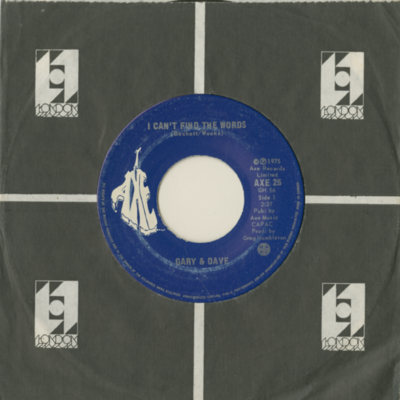 I Can't Find The Words / I Don't Want To Leave You (1975)