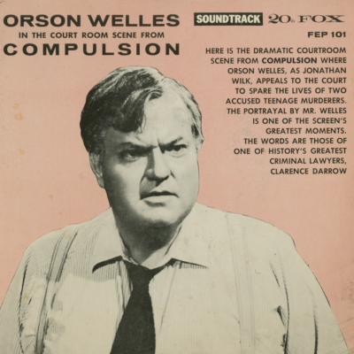 Orson Wells In The Court Room Scene From Compulsion (1959)