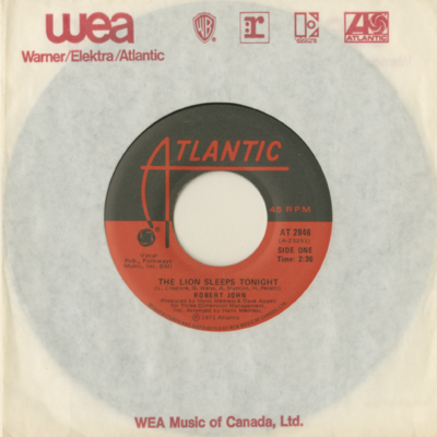 The Lion Sleeps Tonight / Janet (1971)