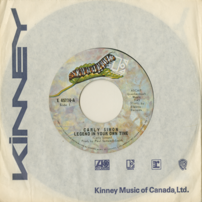 Legend In Your Own Time / Julie Through The Glass (1972)