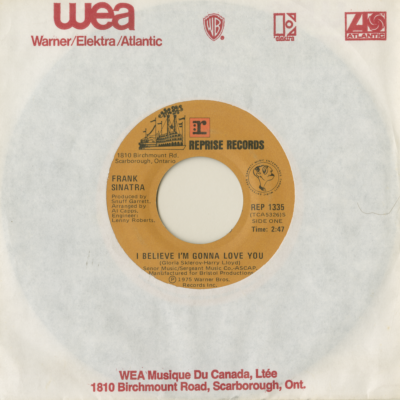 I Believe I'm Gonna Love You / The Only Couple On The Floor