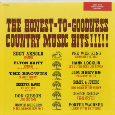 The Honest To Goodness Country Music Hits