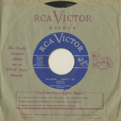 All Alone What'll I Do / A Pretty Girl Is Like A Melody (1951)