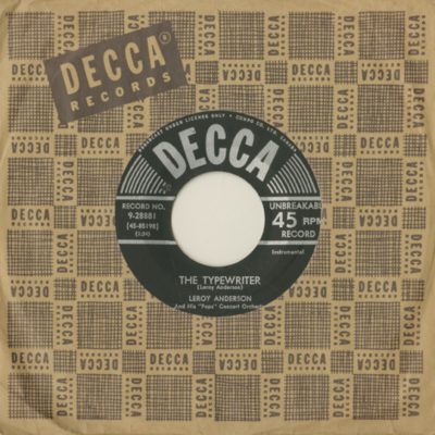 The Typewriter / The Girl In Satin