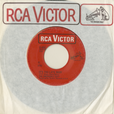 It's Too Late Baby / You've Been Changing Your Mind (1967)