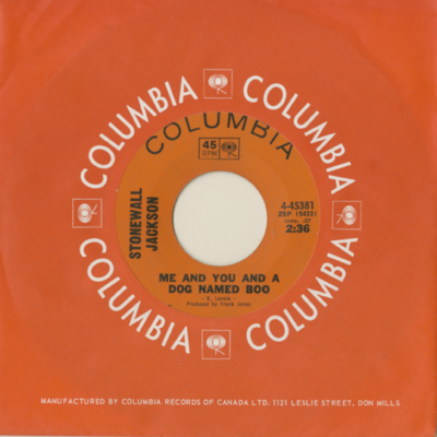 Me And You And A Dog Named Boo / Here's To Hank