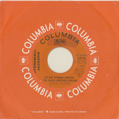 I'm Not Strong Enough To Build Another Dream / I've Run Out Of Reasons