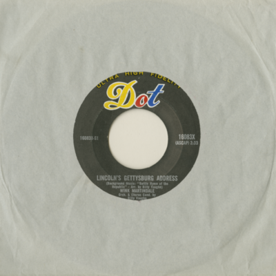 Lincoln's Gettysburg Address / Love's Old Sweet Song