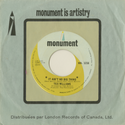 It Ain't No Big Thing / I Never Knew What Doing Was