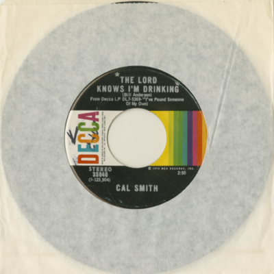 The Lord Knows I'm Drinking / Sweet Things I Remember About You