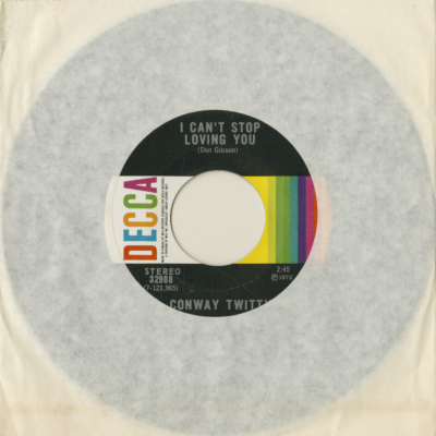 I Can't Stop Loving You / Since She's Not With The One She Loves