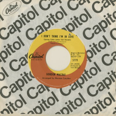 I Don't Think I'm In Love / All