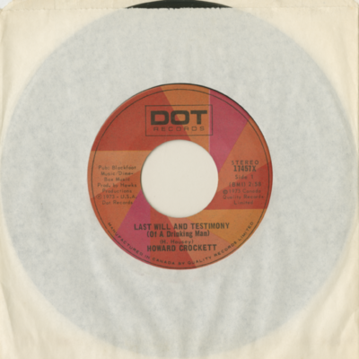 Last Will And Testimony Of A Drinking Man / House Where Mama Lived