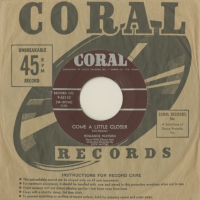 Come A Little Closer / Until The Real Thing Comes Along (1959)