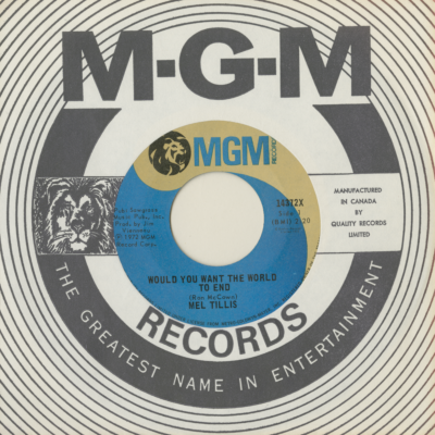 Would You Want The World To End / Things Have Changed A Lot For You And Me