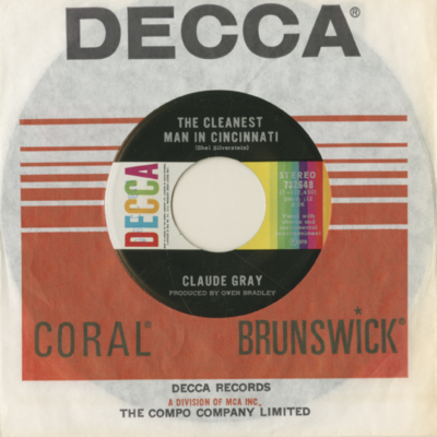 The Cleanest Man In Cincinnati / Crazy Arms