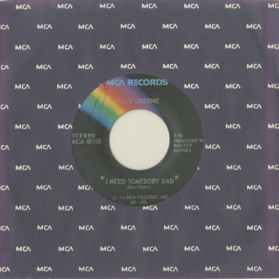 I Need Somebody Bad / Joyride