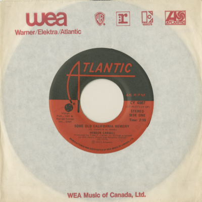 Some Old California Memory / A Writer Of Verses And A Singer Of Songs (1973)