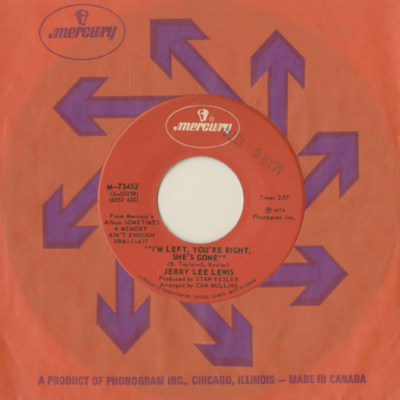 I'm Left You're Right She's Gone / I've Fallen To The Bottom