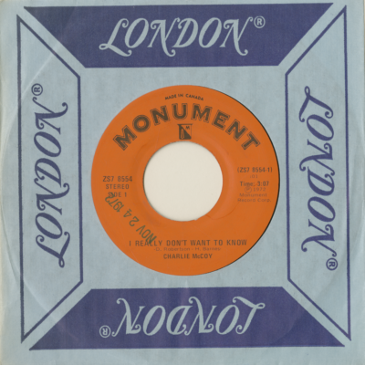 I Really Don't Want To Know / Minor Miner (1972)