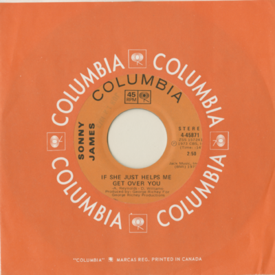 If She Just Helps Me Get Over You / I Won't Think About It Now