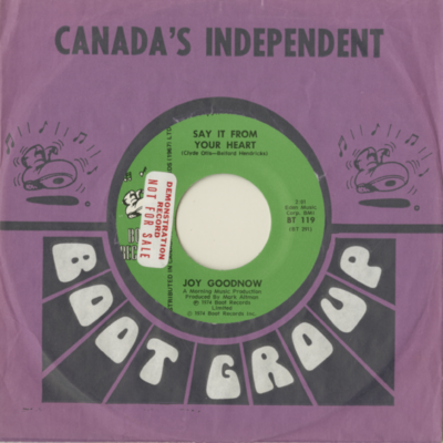 Say It From Your Heart / Fresh As A Daisy (1974)