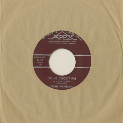 On Ne Choisit Pas / J'Ai Tant De Chance (1965)