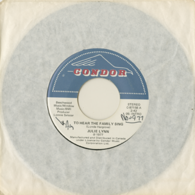 To Hear The Family Sing / Let Me Do Something Lord (1977)