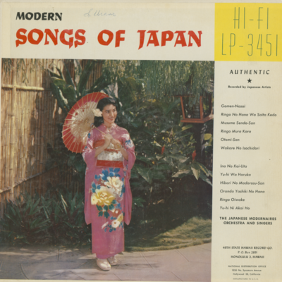 Modern Songs Of Japan