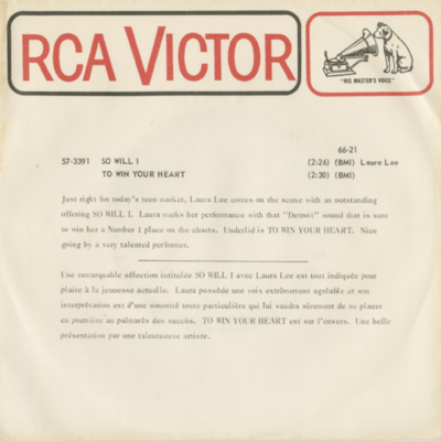 So Will I / To Win Your Heart