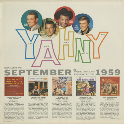 You Ain't Heard Nothin Yet September 1959