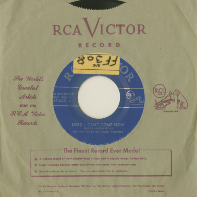 Lord I Can't Come Now / I've Got So Many Million Tears (1955)