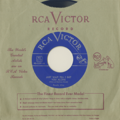 Just Wait Till I Get You Alone / Bring Your Sweet Self Back To Me (1953)