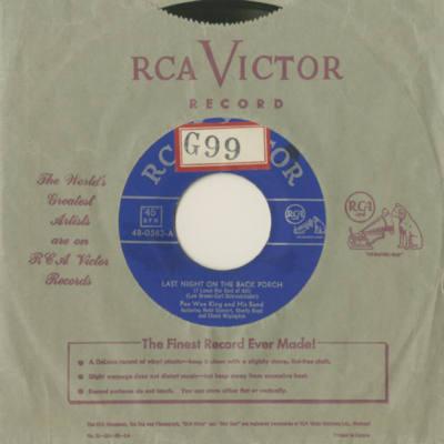 Last Night On The Back Porch / Screwball (1953)