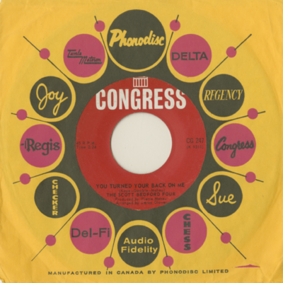 You Turned Your Back On Me / Manhattan Angel (1965)