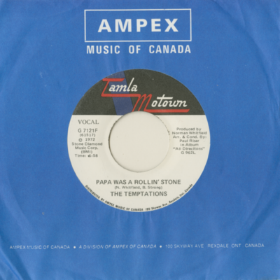 Papa Was A Rolling Stone / Instrumental (1972)