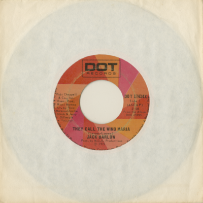 They Call The Wind Maria / It's A Long Way Back To Georgia (1972)