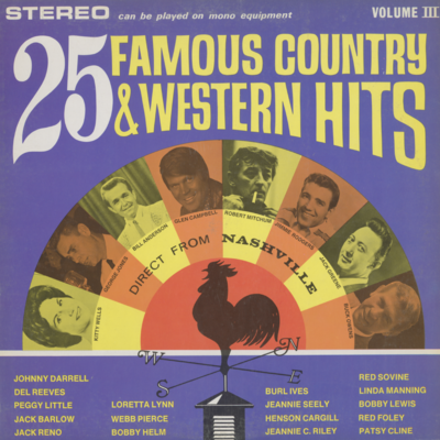 25 Famous Country And Western Hits Volume III