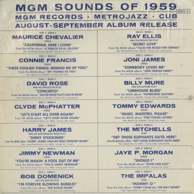 MGM Sounds Of 1959