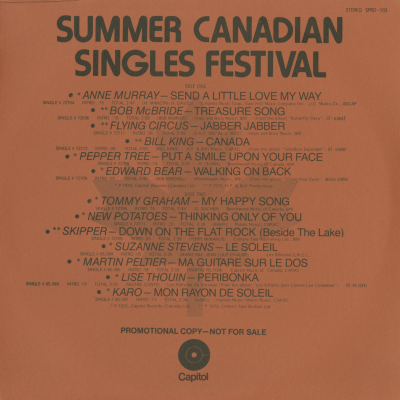 Summer Canadian Singles Festival