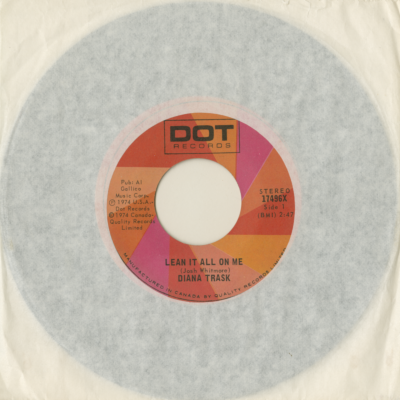 Lean It All On Me / The King (1974)