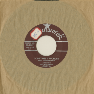 Sometimes I Wonder / An Old Love Letter (1958)