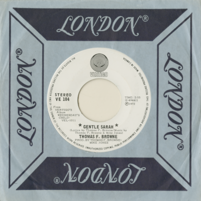 Gentle Sarah / Carry My Load (1972)