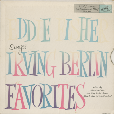 Eddie Fisher Sings Irving Berlin Favorites