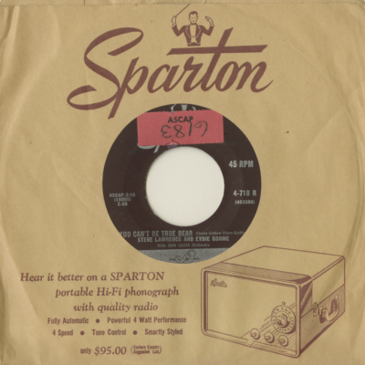 Sentimental Me / You Can't Be True Dear (1959)