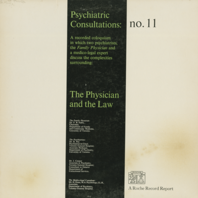 Psychiatric Consultations No 11