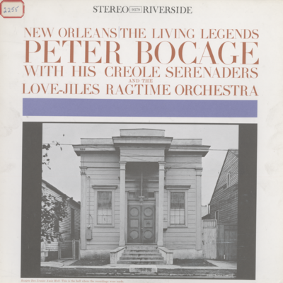 Peter Bocage With His Creole Serenaders