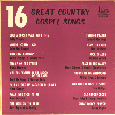 16 Great Country Gospel Songs