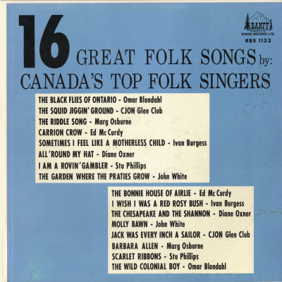 16 Great Folk Songs By Canada's Top Folk Singers